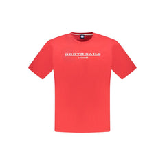 North Sails Red Cotton Men T-Shirt