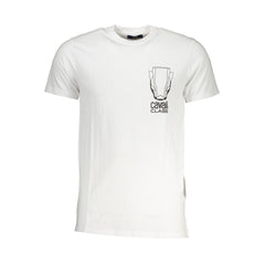 Cavalli Class Weißes Baumwoll-T-Shirt für Herren