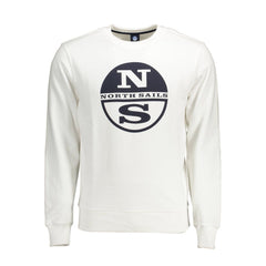 North Sails Bianco Baumwoll-Herren-Sweatshirt