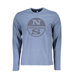 North Sails Blaues Baumwoll-T-Shirt für Herren