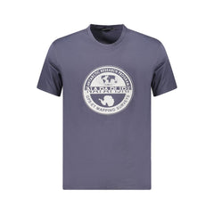 Napapijri Blue Cotton Men T-Shirt