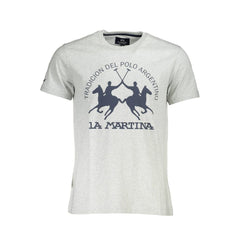 La Martina Grigio Cotton Men's T-Shirt