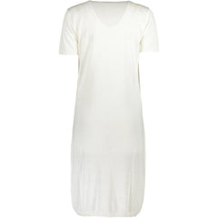 Cavalli Class Weißes Viskose Damenkleid