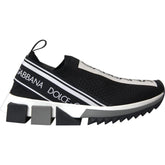 Dolce & Gabbana Sorrento Slip-On Sneakers in Schwarz/Weiß