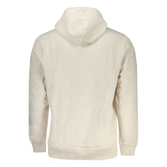 Tommy Hilfiger Beigefarbener Baumwoll-Herren-Kapuzenpullover