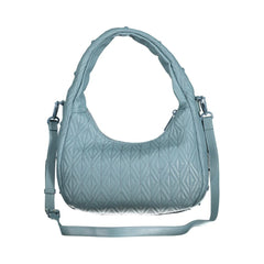 Mario Valentino Damen-Umhängetasche aus blauem Polyurethan