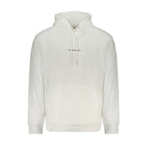 Calvin Klein White Cotton Men Sweater with Hood
