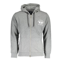 La Martina Grigio Baumwolle Herren Sweatshirt