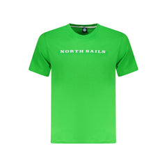 North Sails Green Cotton Men T-Shirt