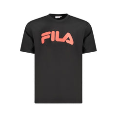 Fila Herren T-Shirt aus schwarzer Baumwolle