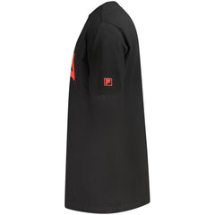 Fila Herren T-Shirt aus schwarzer Baumwolle