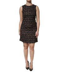 Dolce & Gabbana Ärmelloses Mini-Tweed-A-Linien-Kleid in mehreren Farben