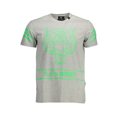 Plein Sport Grigio Baumwoll-Herren-T-Shirt