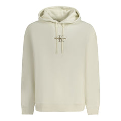 Calvin Klein Weißer Baumwoll-Kapuzenpullover für Herren