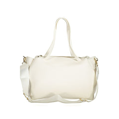 Mario Valentino Bianco Polyurethane Women's Bag with Handles and Internal Pocket