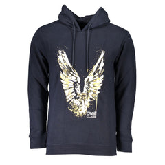 Cavalli Class Herrenpullover aus blauer Baumwolle