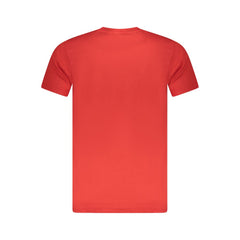 Cavalli Class Rotes Baumwoll-Herren-T-Shirt