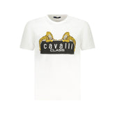 Cavalli Class White Cotton T-Shirt