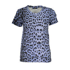 Cavalli Class Azzurro Baumwoll-Damen-T-Shirt