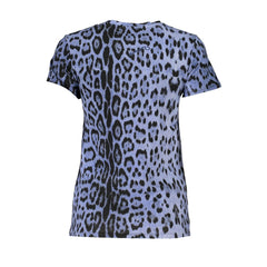 Cavalli Class Azzurro Baumwoll-Damen-T-Shirt