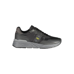 Blauer Black Polyurethan Herren Sneaker