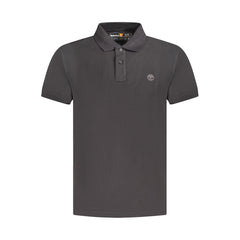 Timberland Schwarzes Baumwoll-Poloshirt für Herren