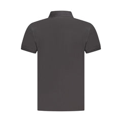 Timberland Black Cotton Men Polo Shirt