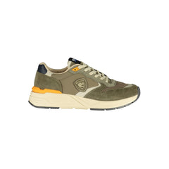 Blauer Verde Polyurethan Herren Sneaker
