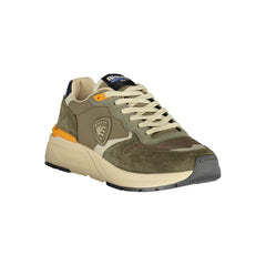 Blauer Verde Polyurethan Herren Sneaker