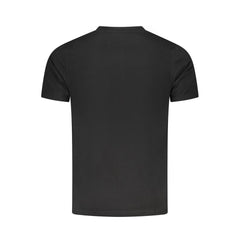 Cavalli Class Schwarzes Herren-T-Shirt aus Baumwolle