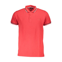 Cavalli Class Rotes Poloshirt aus Baumwolle für Herren