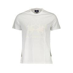 La Martina Bianco Baumwoll-Herren-T-Shirt