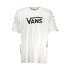 Vans White Cotton Men T-Shirt