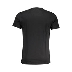 Cavalli Class Schwarzes Herren-T-Shirt aus Baumwolle