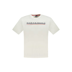 North Sails Weißes Baumwoll-Herren-T-Shirt