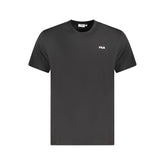 Fila Black Organic Cotton Men T-Shirt