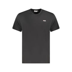 Fila Schwarzes Herren-T-Shirt aus Bio-Baumwolle