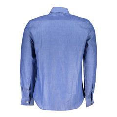 North Sails Blu Linen Men Shirt