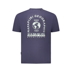 Napapijri Blue Cotton Men T-Shirt