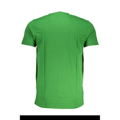 Cavalli Class Grünes Baumwoll-T-Shirt für Herren