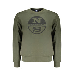 North Sails Green Cotton Men Sweater