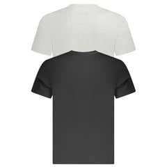 Fila Schwarzes Herren-T-Shirt aus Bio-Baumwolle