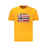 Napapijri Arancione Cotton Men T-Shirt