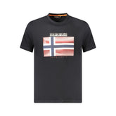 Napapijri Black Cotton Men's T-Shirt