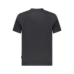Napapijri Schwarzes Baumwoll-Herren-T-Shirt
