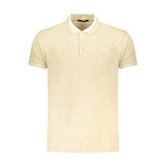 Cavalli Class Beige Cotton Men Polo Shirt