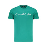 Cavalli Class Green Cotton Men T-Shirt