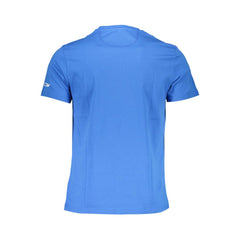 La Martina Blaues Baumwoll-Herren-T-Shirt
