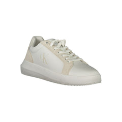 Calvin Klein Weißer Polyurethan Herren-Sneaker