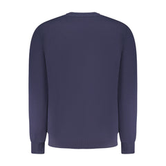 North Sails Blue Cotton Men Sweatshirt